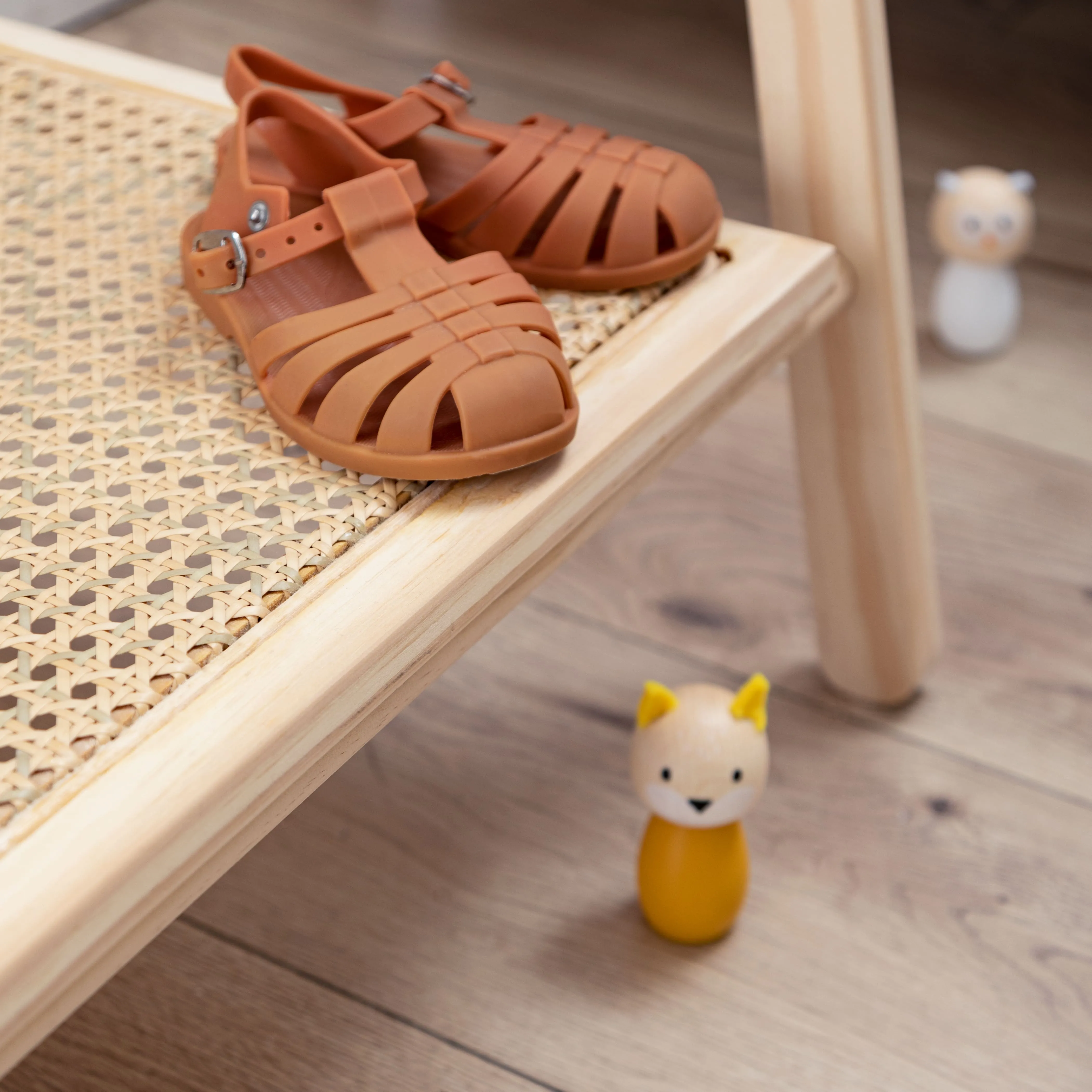 Nelly Clothes Rail and Shoe Rack In Natural Rattan