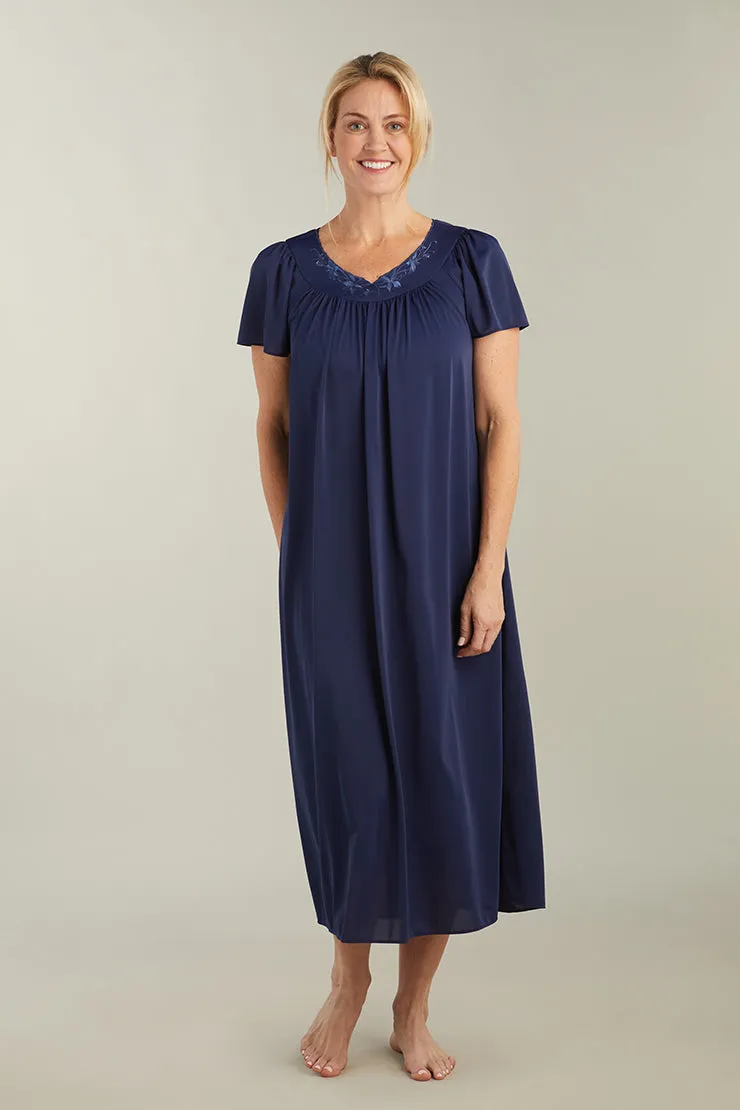 Nylon Tricot Long Nightgown