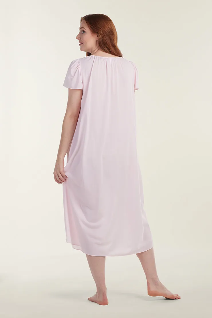 Nylon Tricot Long Nightgown