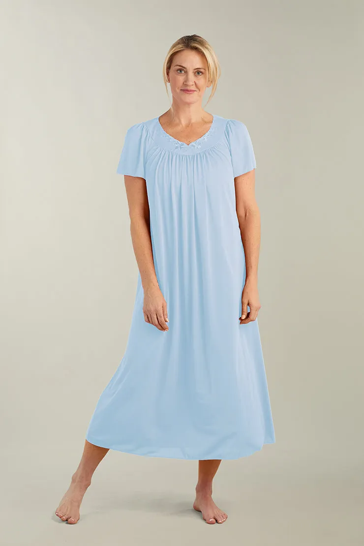 Nylon Tricot Long Nightgown