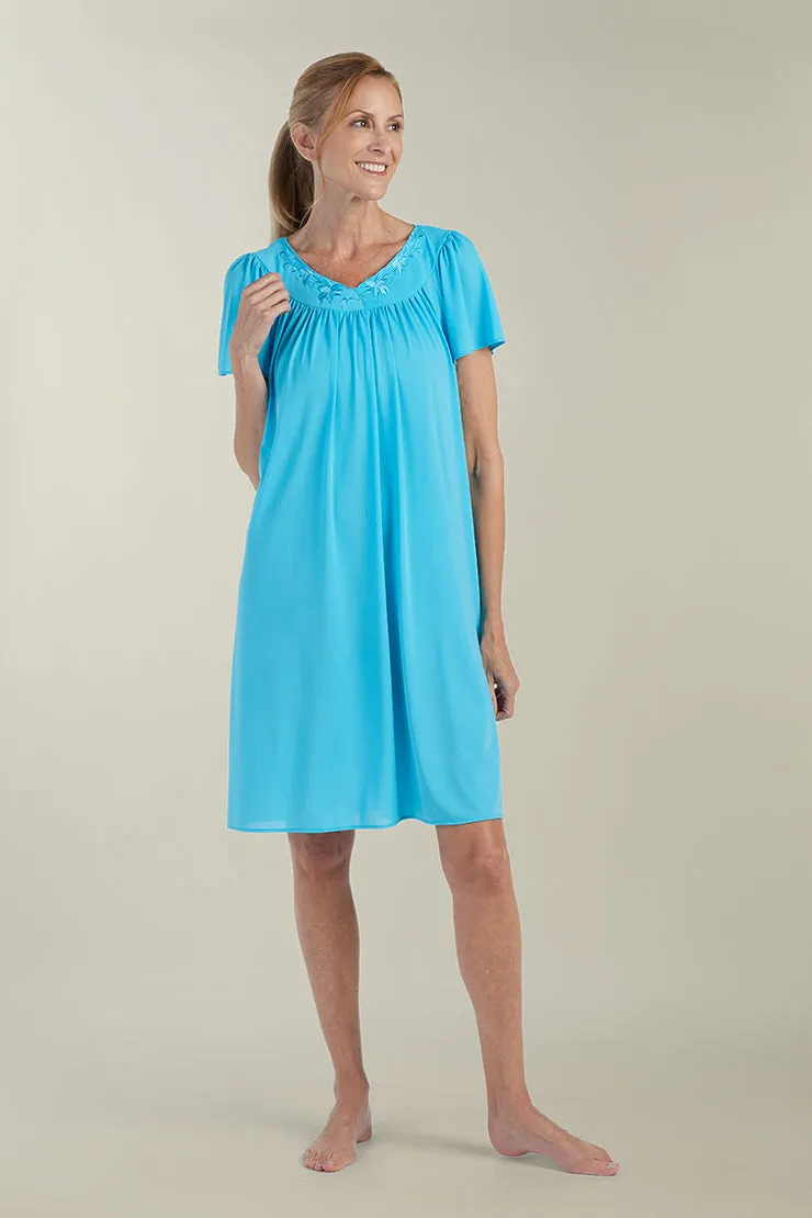 Nylon Tricot Short Nightgown