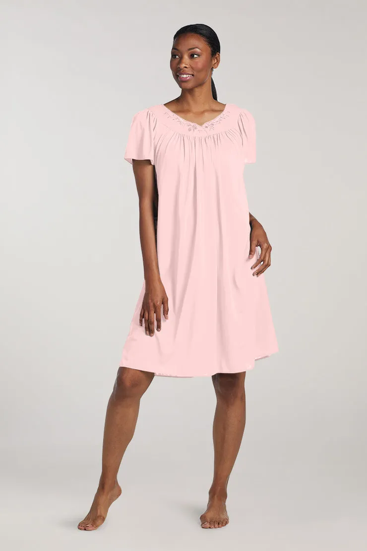 Nylon Tricot Short Nightgown