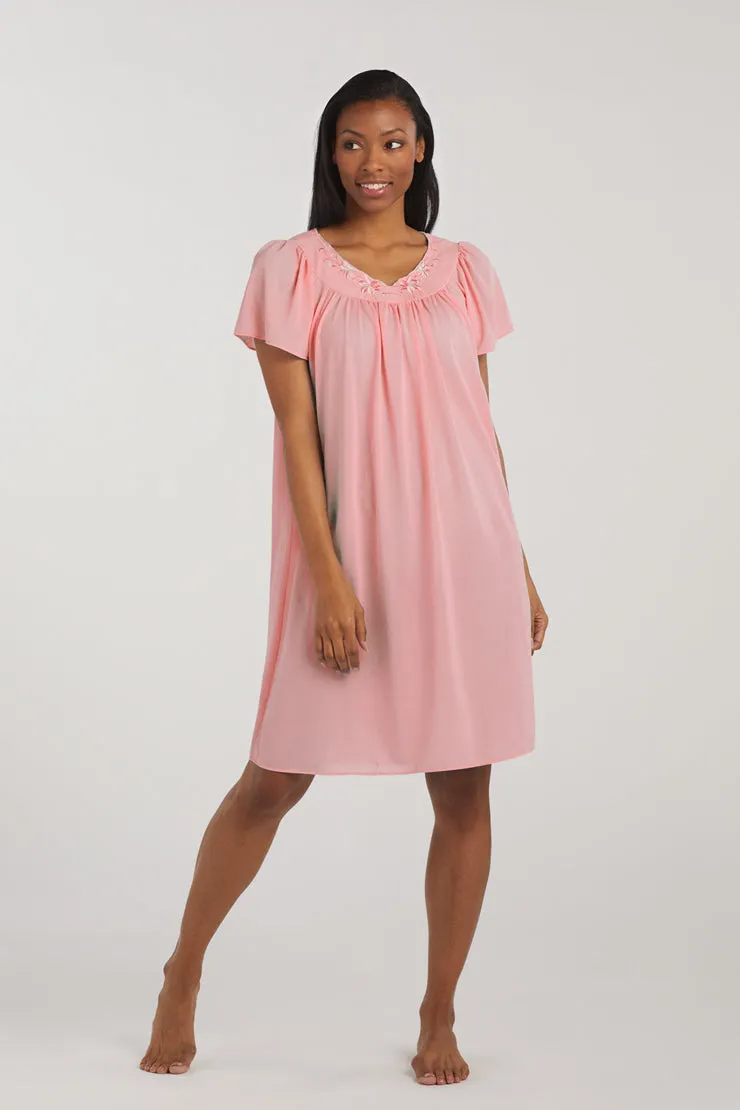 Nylon Tricot Short Nightgown