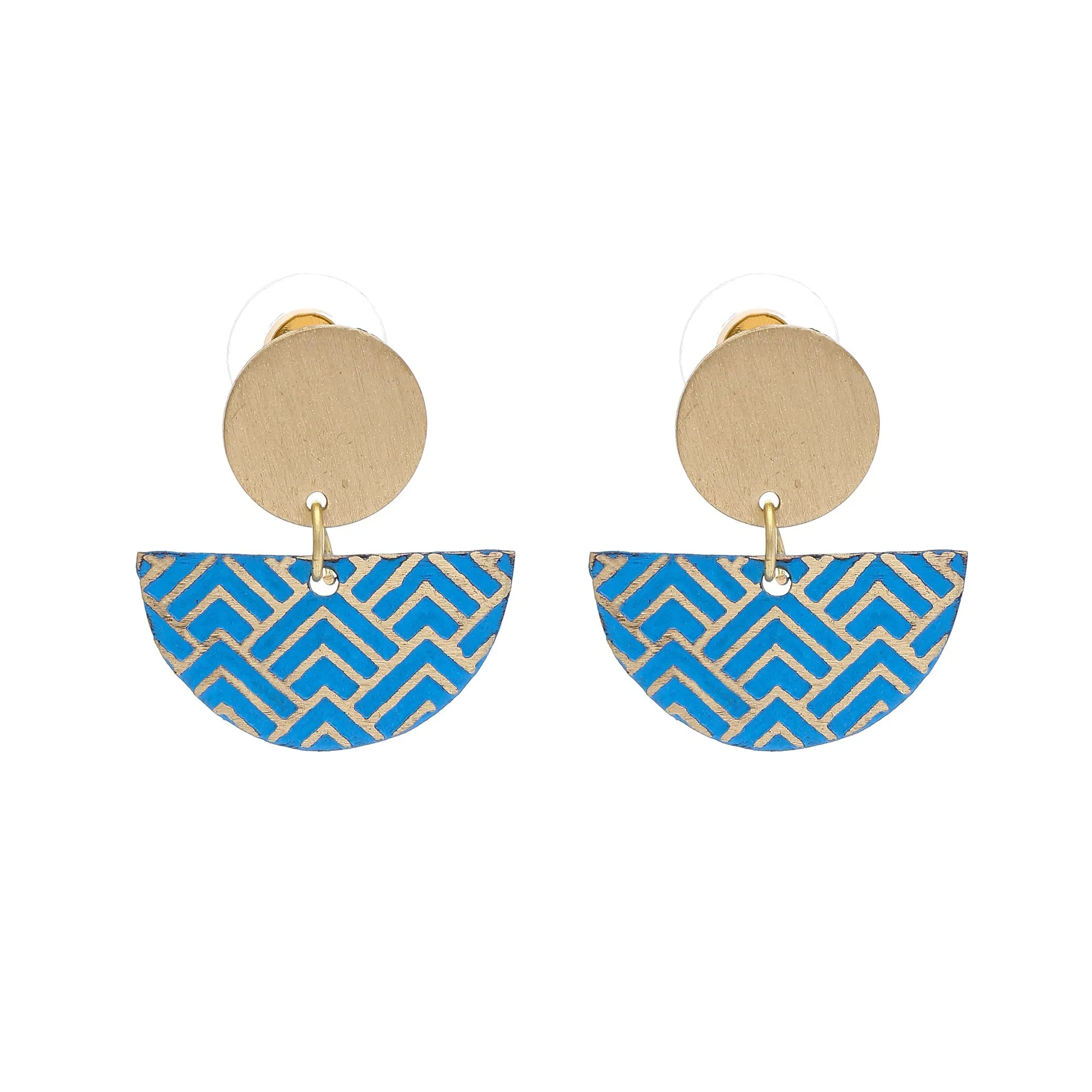 Oona earrings, blue