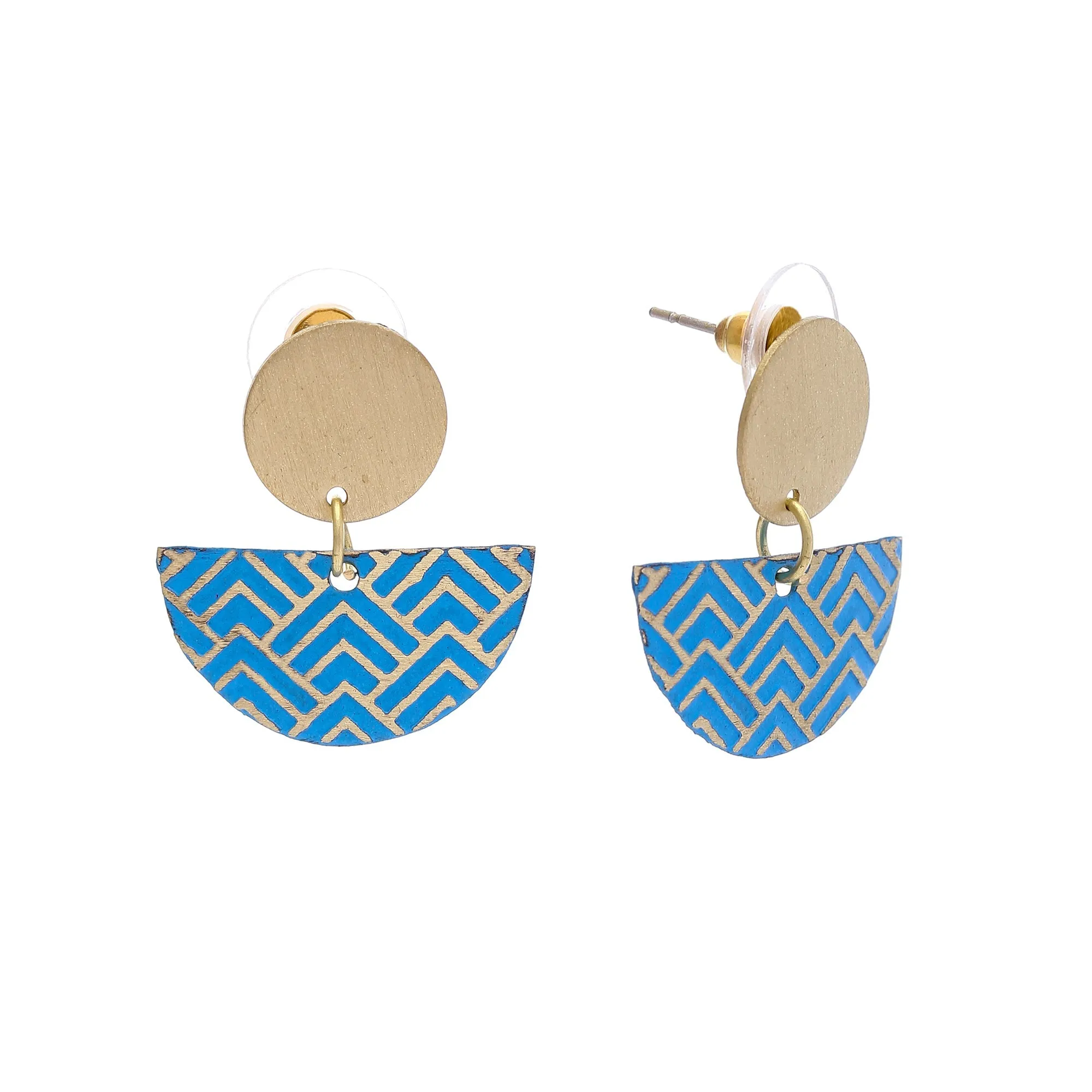 Oona earrings, blue