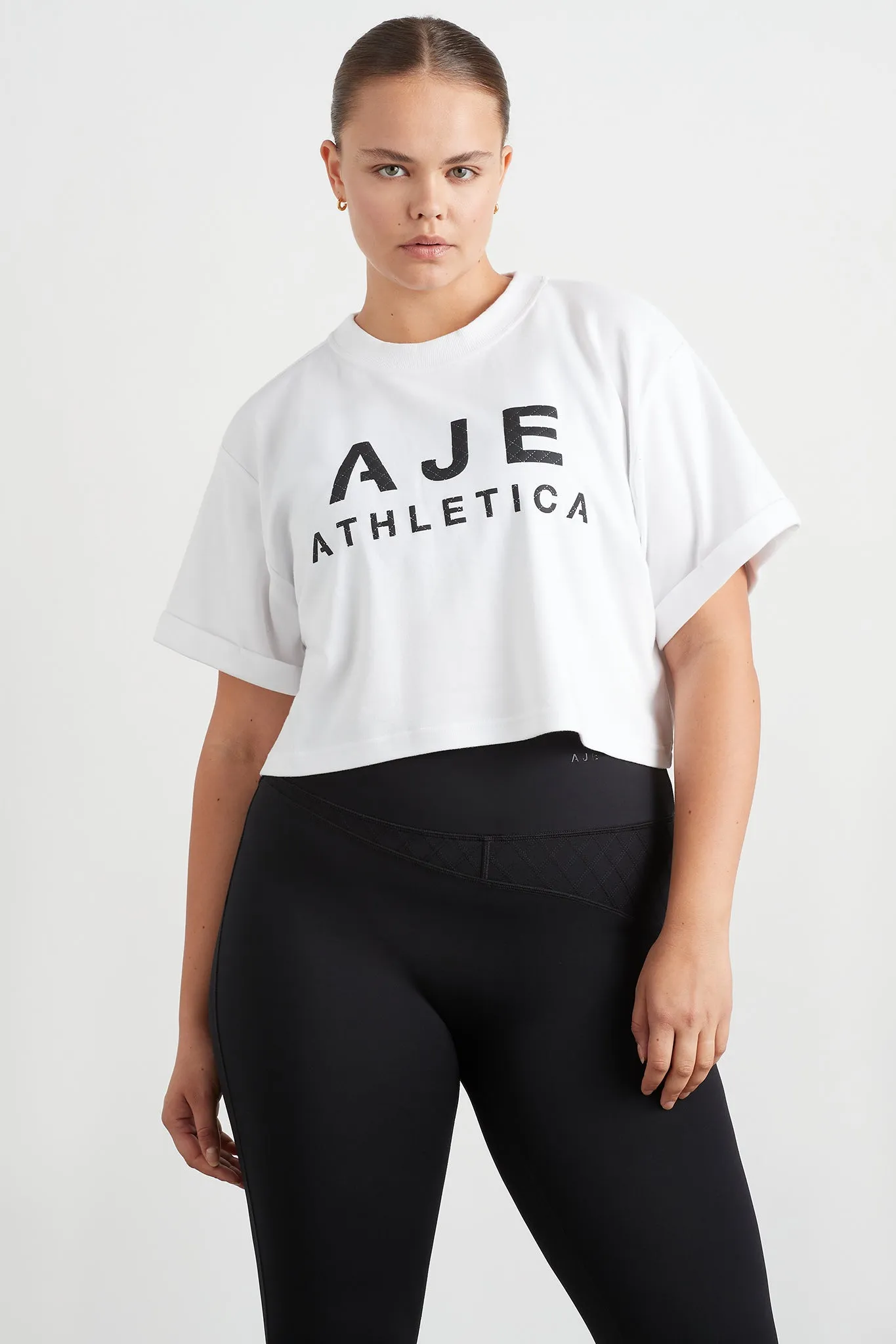 Quilted Logo Crop Tee 105