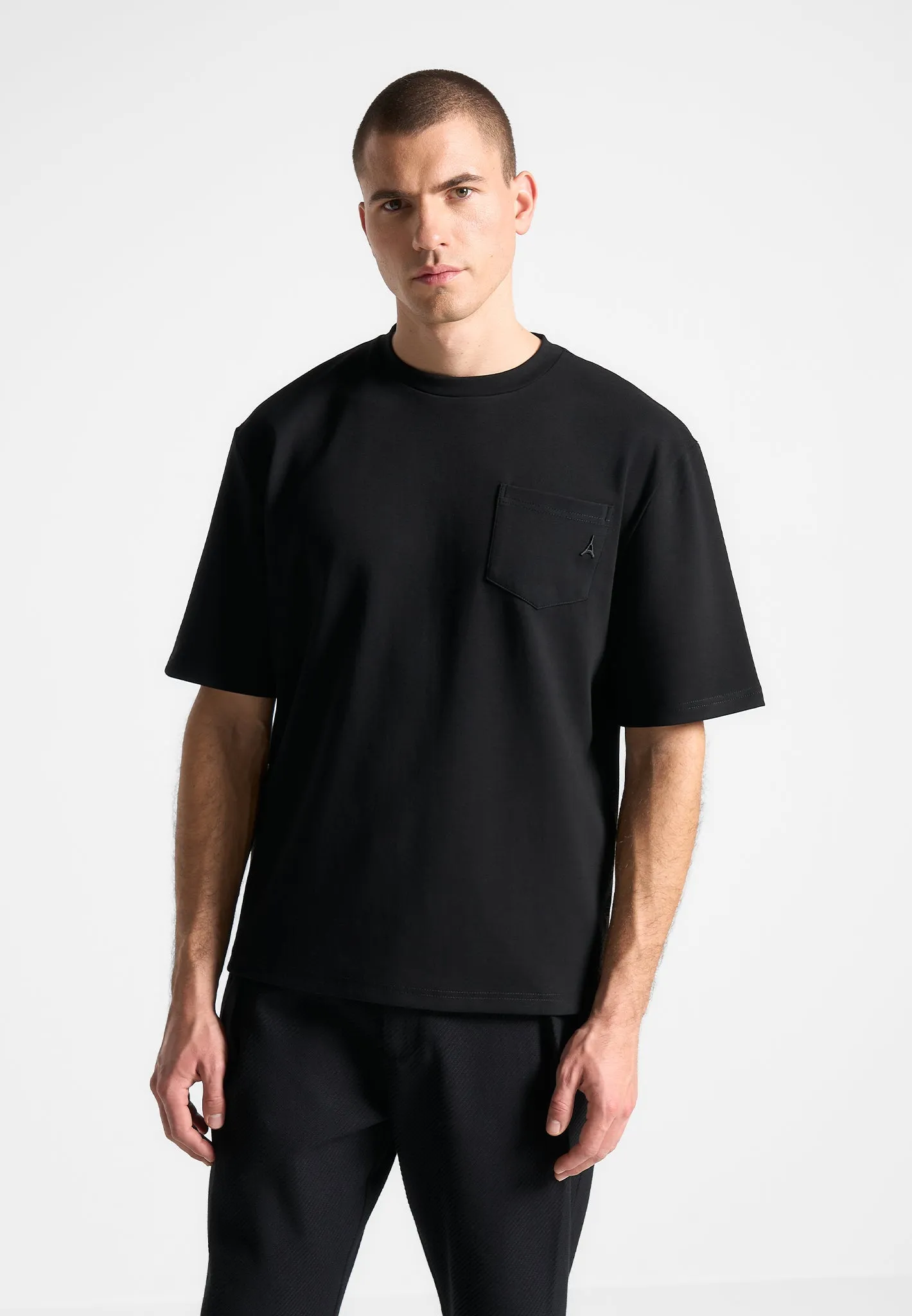 Relaxed Fit Éternel T-Shirt - Black