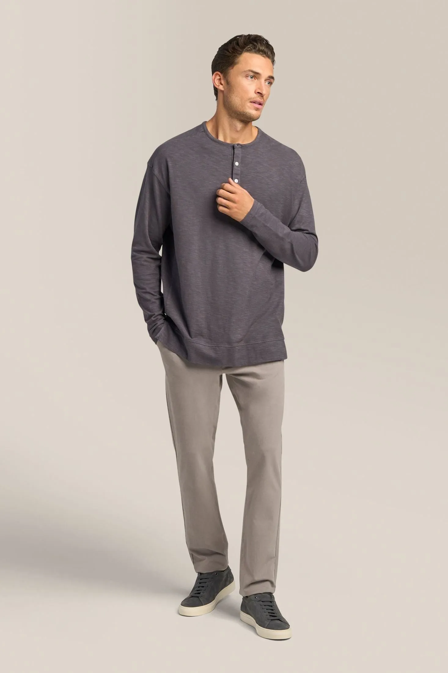 Relaxed Henley | Cotton