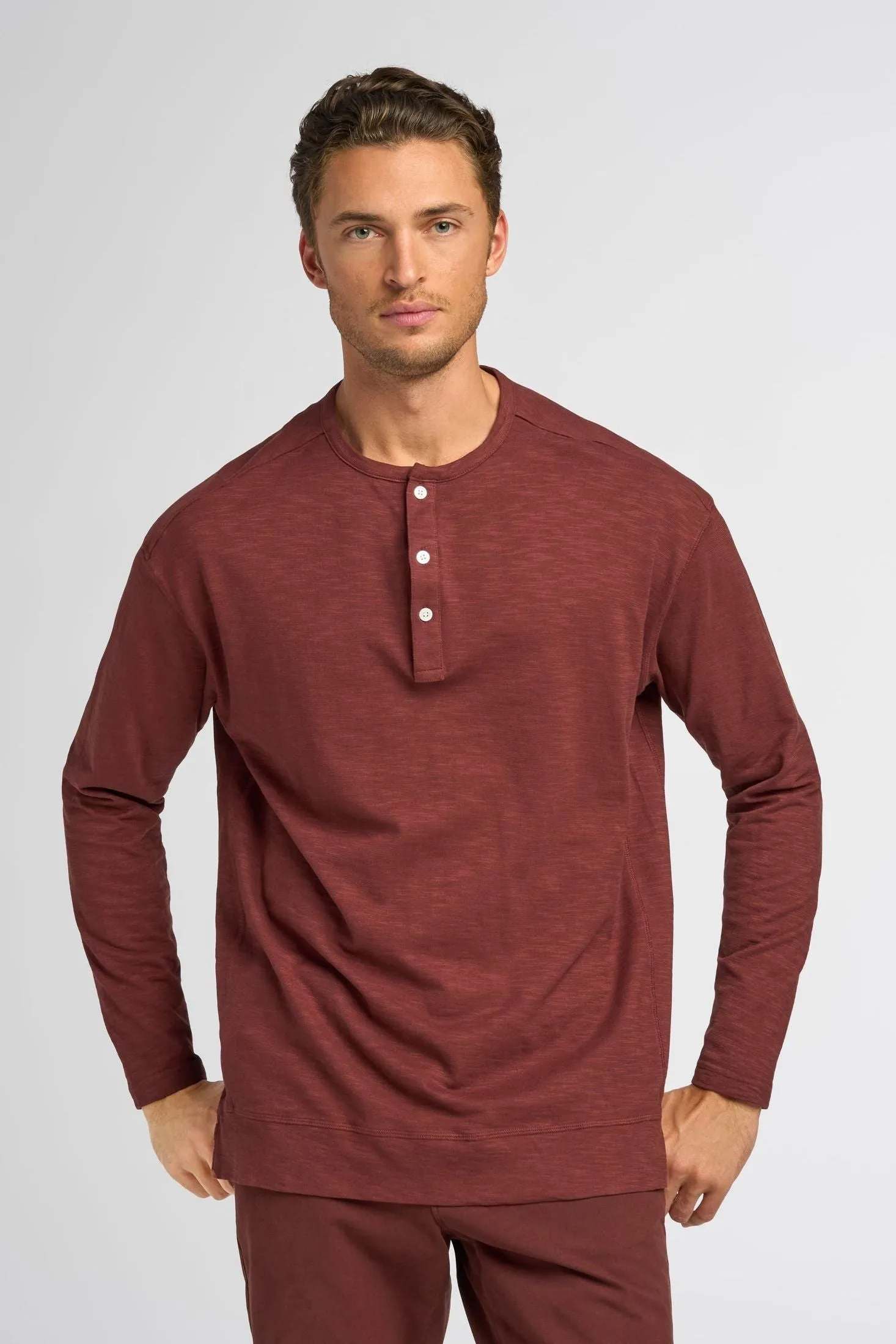 Relaxed Henley | Cotton