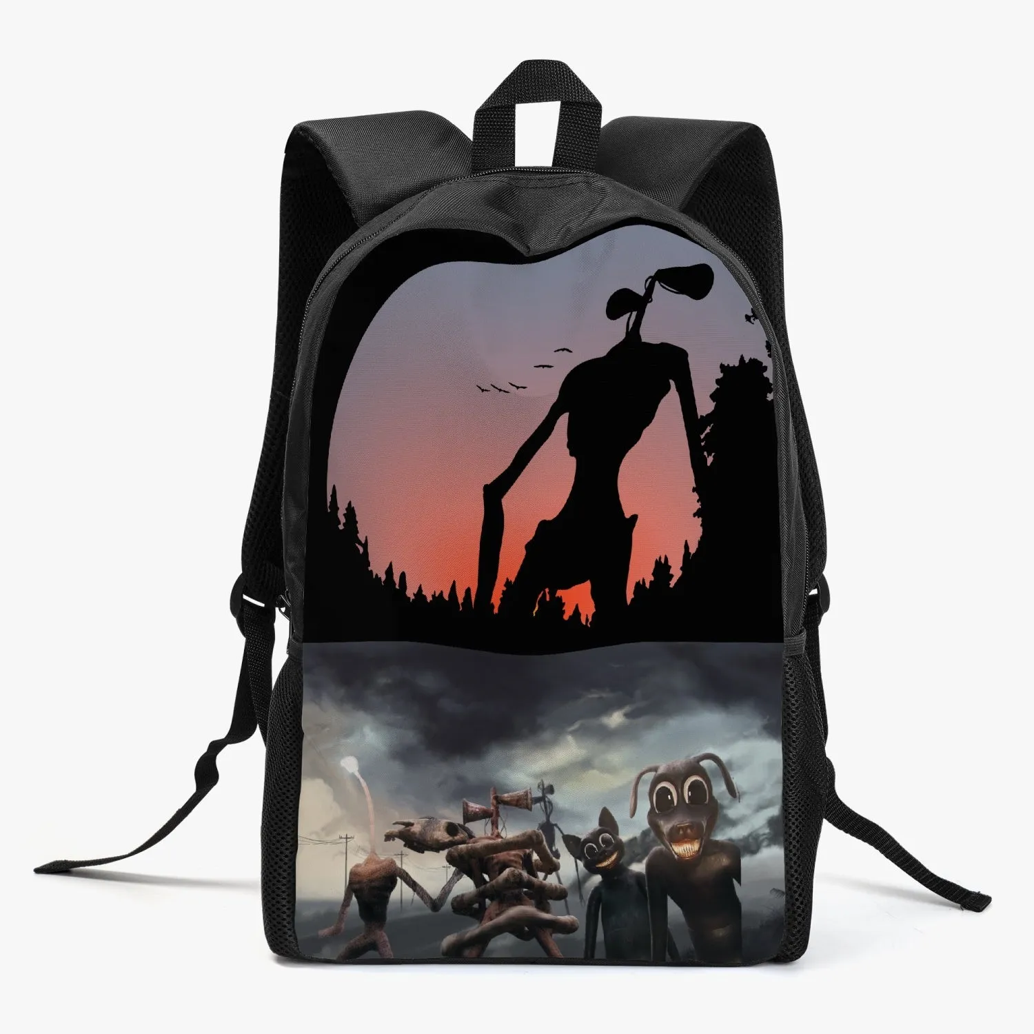 Siren Head Cartoon Cat Backpack