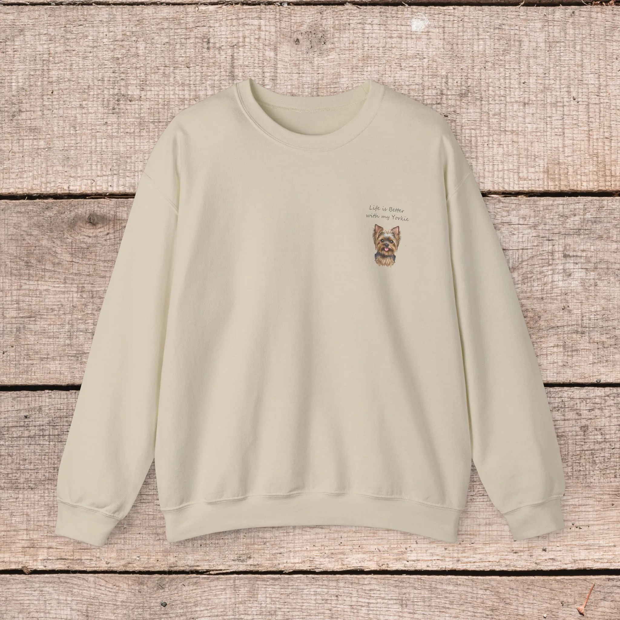 Yorkie Style Sweatshirt – Cozy Gift for Dog Moms & Yorkie Lovers